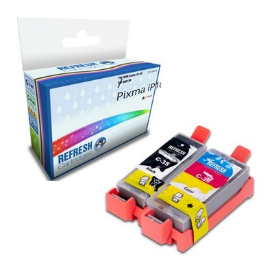 Refresh Patronen Value Pack PGI-35BK & CLI-36 Tinte für Canon Drucker