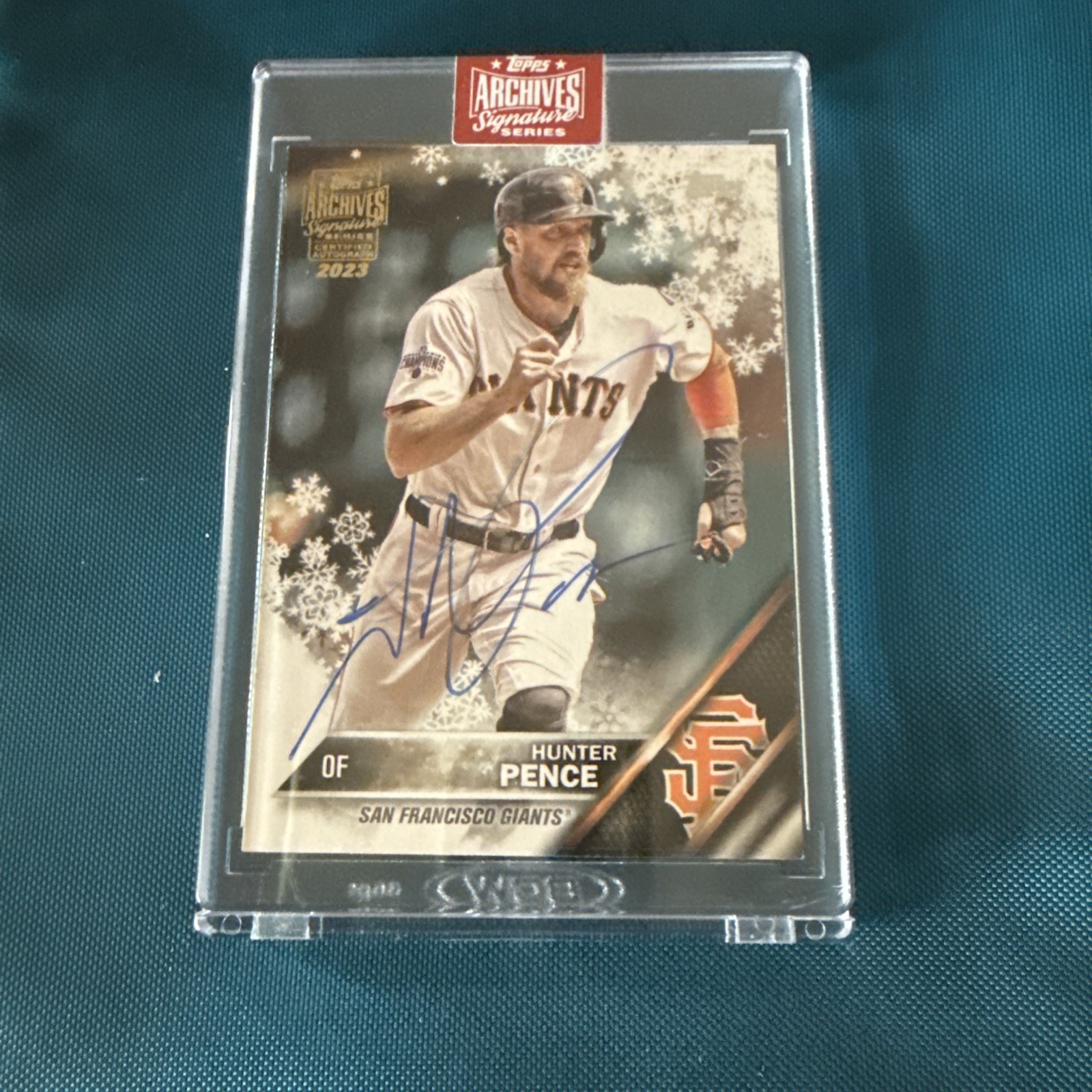 2023 Topps Archives Baseball Signature Series Hunter Pence Auto #1/1 view 1