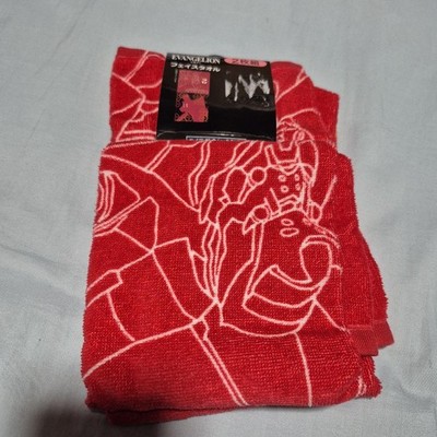 Unit 02 Evangelion Face Towel Set of 2 Approx. 34 x 80cm
