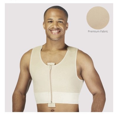 Clear Point Medical Compression Wear Zippered Short Vest Style #784 Small Black
