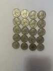 1960-61-62-63-64 90% SILVER WASHINGTON QUARTERS 20 Coin Lot 13 Mint Marks