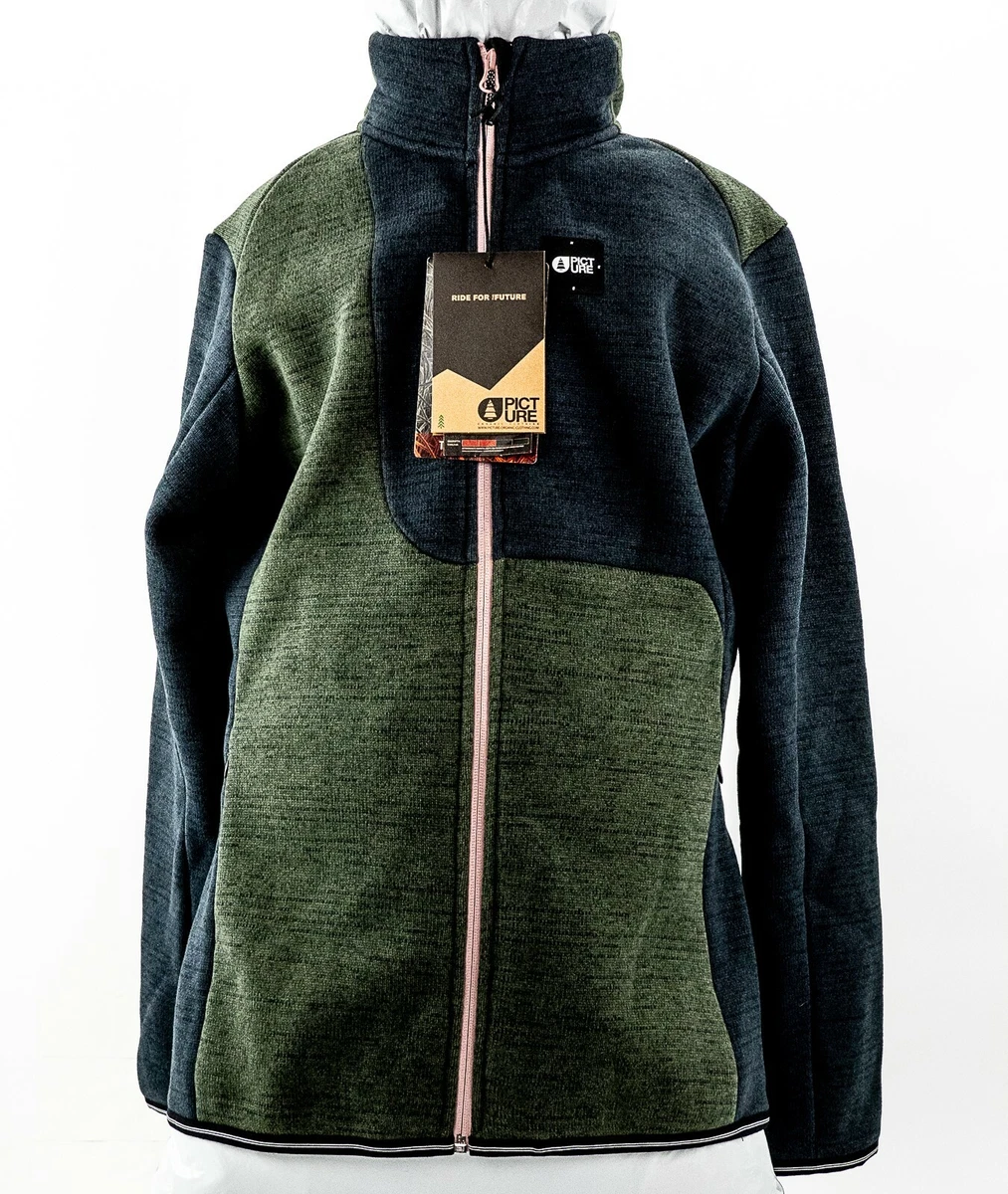 Picture Wakay Jacket Mid Layer Women's Small Fleece Insulated Green Blue Ski  | eBay