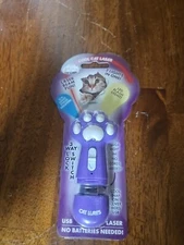 Cat Lures 3- in -1 usb laser toy & stain locator