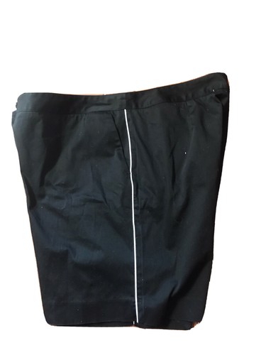 LizGolf Shorts Women’s Size 16 Black White Side Stripes 3 Pockets New - Picture 4 of 5