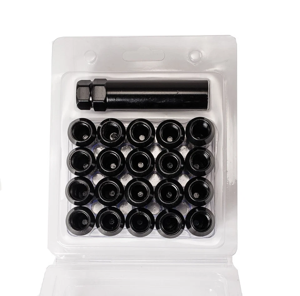 (20) 12x1.5 轮凸螺母 + 锁钥匙 5x114.3 5x4.5 适合福特雪佛兰本田讴歌 — 第 2/2 张图片