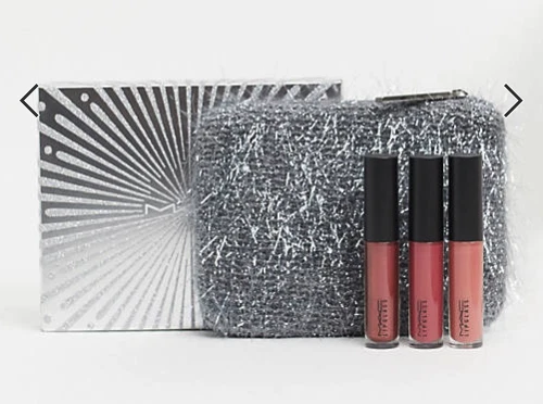 M.A.C. FIREWORKED LIKE A CHARM MINI LIPGLASS KIT: NEUTRAL - 4 PIECE - NEW IN BOX