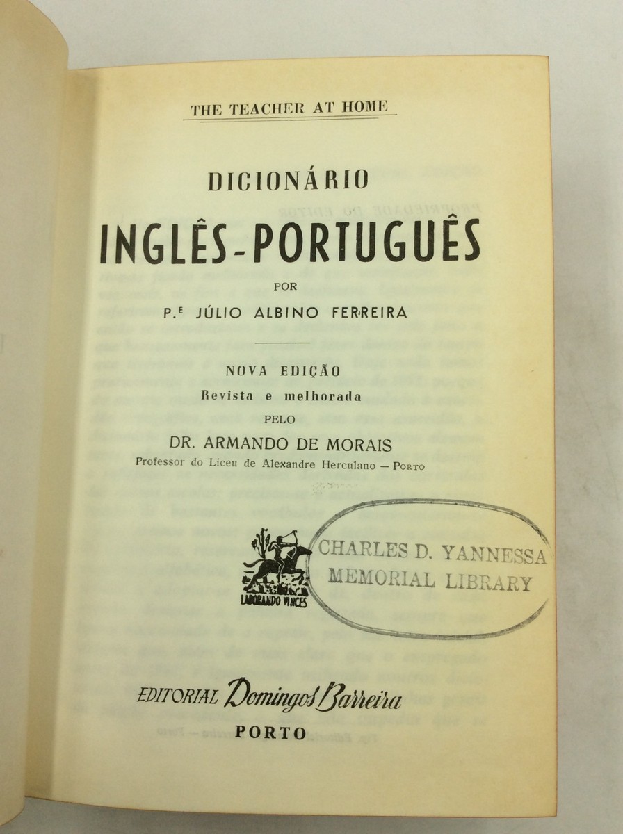 DICIONARIO INGLES-PORTUGUES by Julio Albino Ferreira - Portuguese