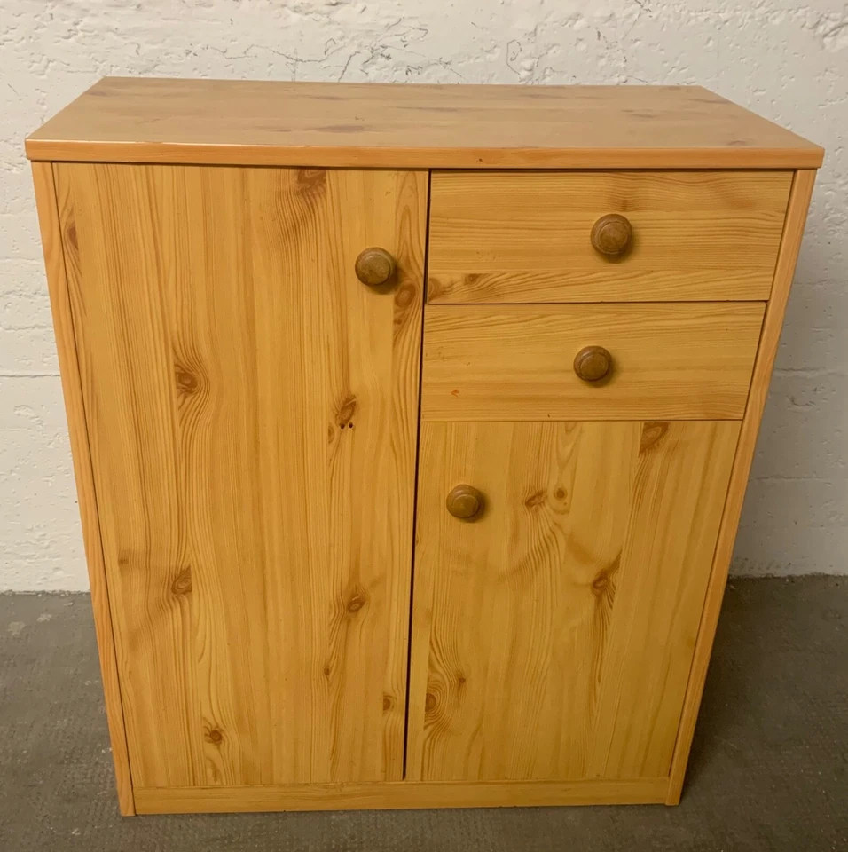 Kleiner Schuhschrank Schrank Siedboard Kiefer, 2 Schublade nur Abholung München.