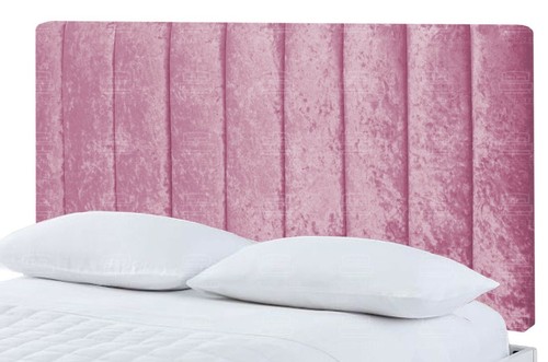 BED HEADBOARD PORTLAND CRUSHED VELVET | SINGLE | DOUBLE | KINGSIZE | - Picture 6 of 14