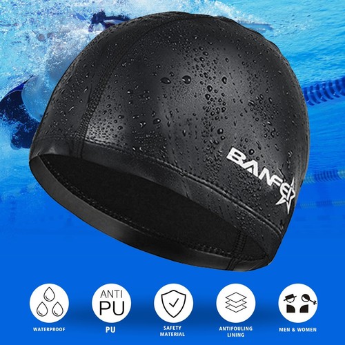Waterproof PU Coating Swimming Cap 