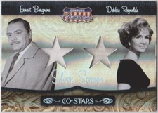 AMERICANA BORGNINE & REYNOLDS CSM-10 SILVER SCREEN CO-STARS MATERIALS CARD 07/25