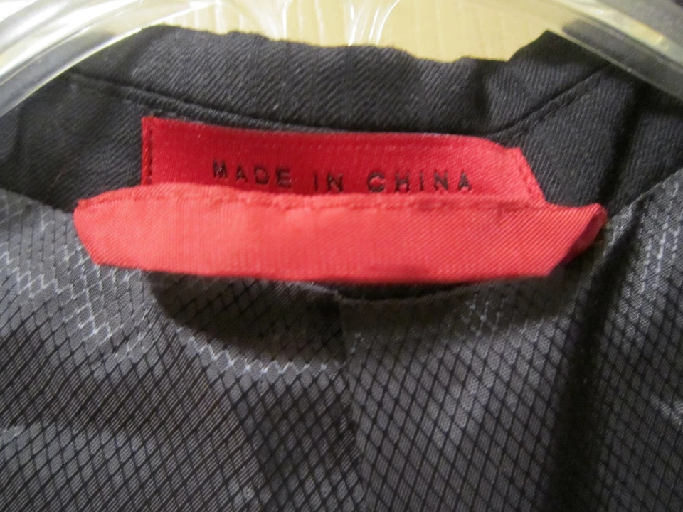 NUEVO TRAJE CHAQUETA BLAZER TALLA 38L ALFANI ROJO PARA HOMBRE NEGRO SOMBRA RAYAS, NUEVO CON ETIQUETAS $360 NUEVO Foto 3 de 4