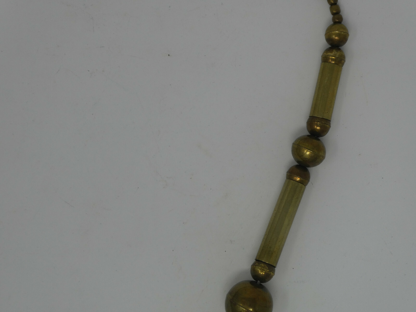 VINTAGE MODERNIST SOLID BRASS BARS & BALLS LINKS … - image 3