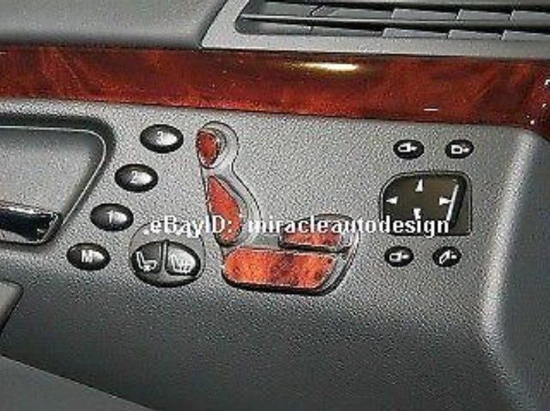 ЧЕХЛЫ ПЕРЕКЛЮЧАТЕЛЕЙ ПИТАНИЯ ПЕРЕДНИХ СИДЕНИЙ BURLWOOD ДЛЯ MERCEDES BENZ W220 S-CLASS И W215 CL - Изображение 4 из 4