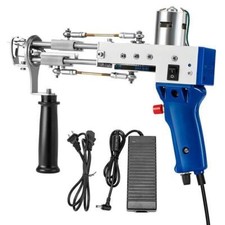 2in1 Electric Carpet Tufting Gun Weaving Machine Flocking Device Embroidery Tool