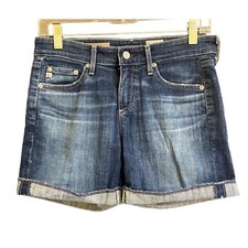 Adriano Goldshmied Women's Denim Shorts Sz 25 Blue The Hailey Ex-Boyfriend