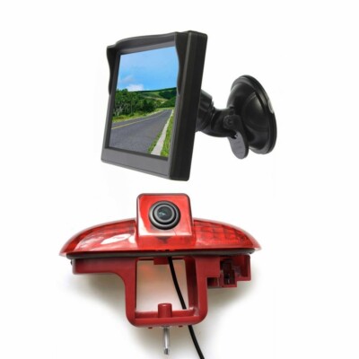 Reversing Camera & Suction Cup Rear View Monitor for Renault Trafic Opel Combo