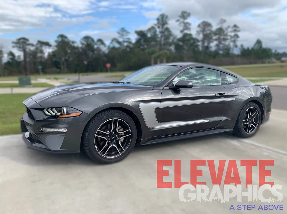 Se adapta a calcomanías calcomanías laterales pista C gráficos vinilo rayas pegatinas 2015-2023 Foto 4 de 4