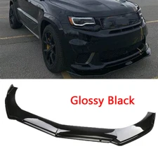 For Jeep Grand Cherokee SRT SRT8 Front Bumper Lip Splitter Spoiler Gloss Black