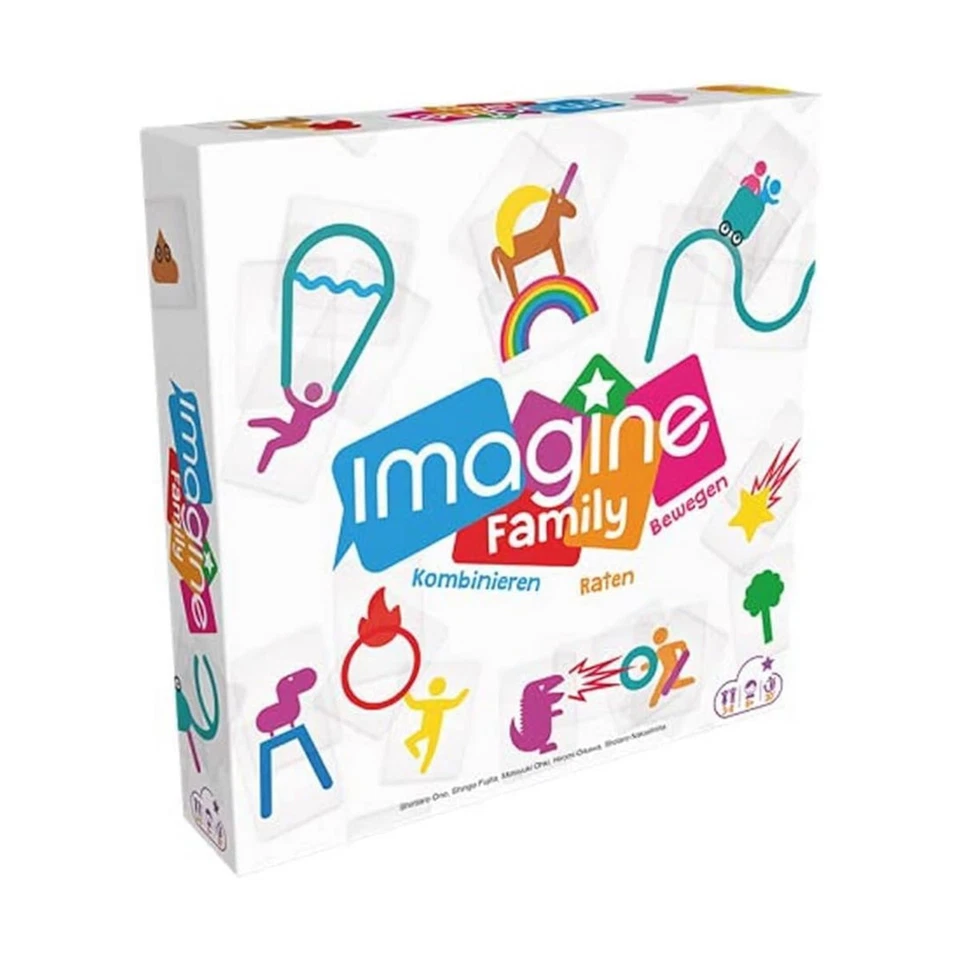 Asmodee COGD0007 Kartenspiel - Imagine Family Familienspiel Gesellschaftsspiel