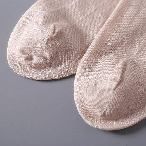 Lote de 5 calcetines para mujer calcetines de seda morera cuidado de la salud transpirables súper acogedores - Imagen 5 de 13