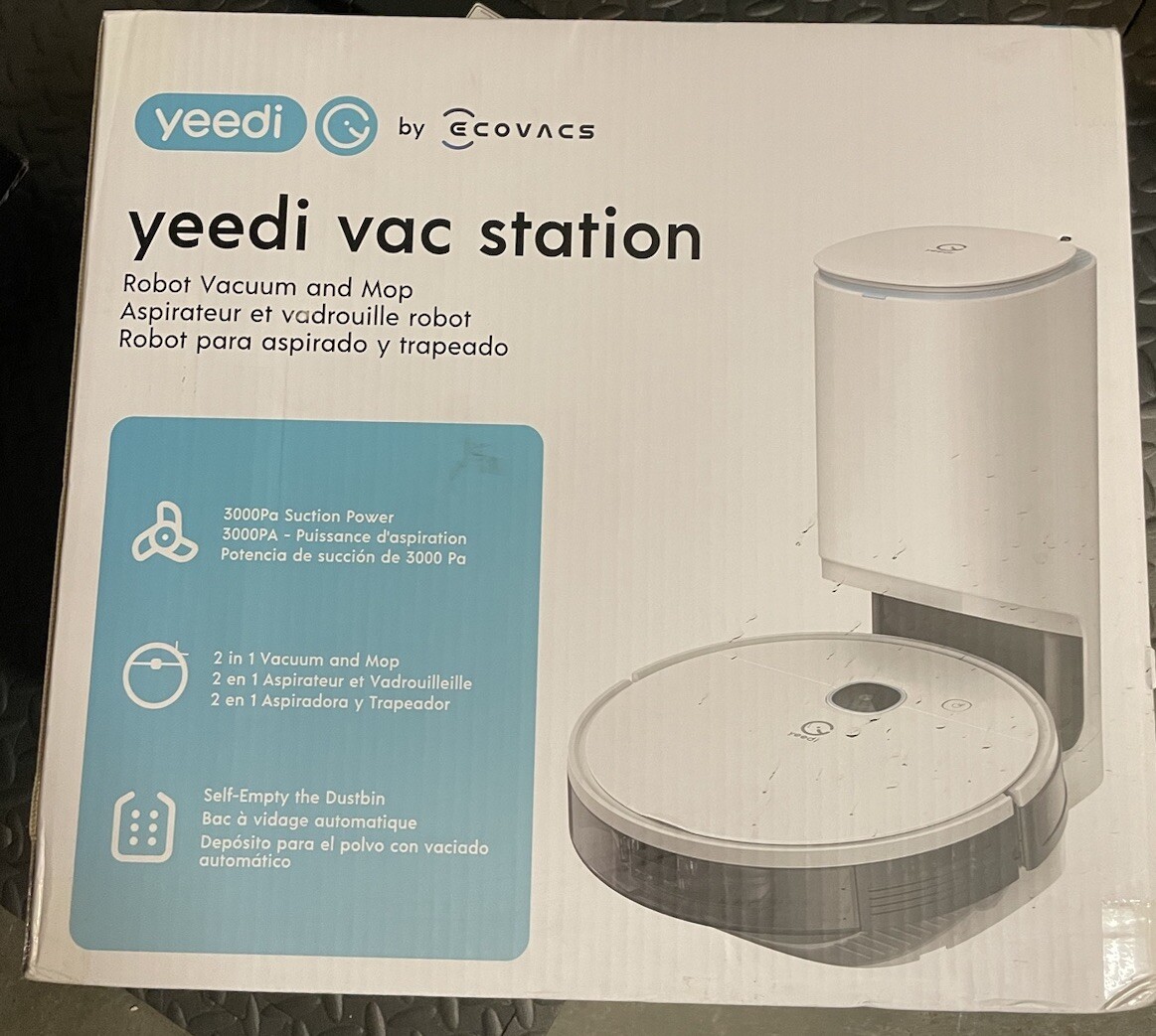 NEW Yeedi by ECOVACS DVX34 2in1 Robot Vacuum/Mop W/Self-Emptying