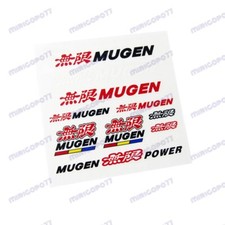 Small 11pcs Mugen Power Small Reflective Decal Sticker Window Vinyl For Honda
