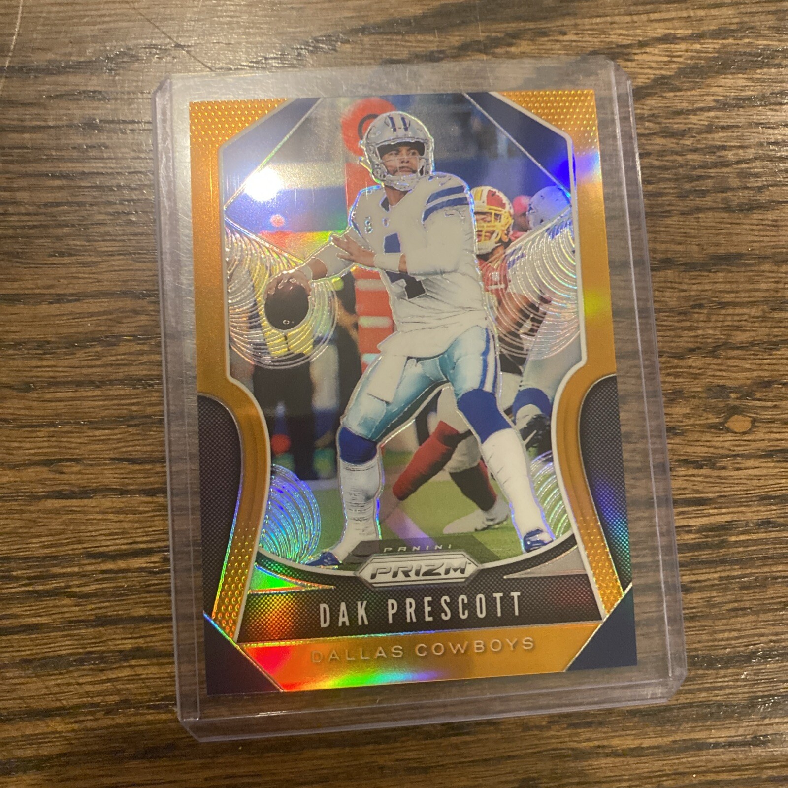 2019 Panini Prizm - Orange Prizm #37 Dak Prescott  1/249 (FIRST ON PRINT)