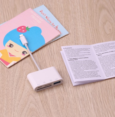 IOS15 SD TF Card Reader U Flash Disk OTG Adapter for IPhone 13 12 11 8 7 6 iPad - 第 3/9 張圖片