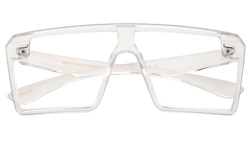 Gafas de sol cuadradas vintage de gran tamaño lentes grandes de una pieza para mujeres, hombres y adolescentes - Imagen 8 de 20