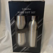 Finedine Wine Chiller Vacuum Insulated Bottle 750 Ml & 2 Wine Tumblers