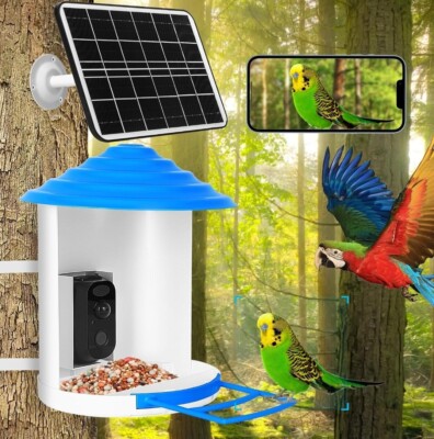 Smart Bird Feeder Video Camera W/Wifi Smartphone APP Real Notification