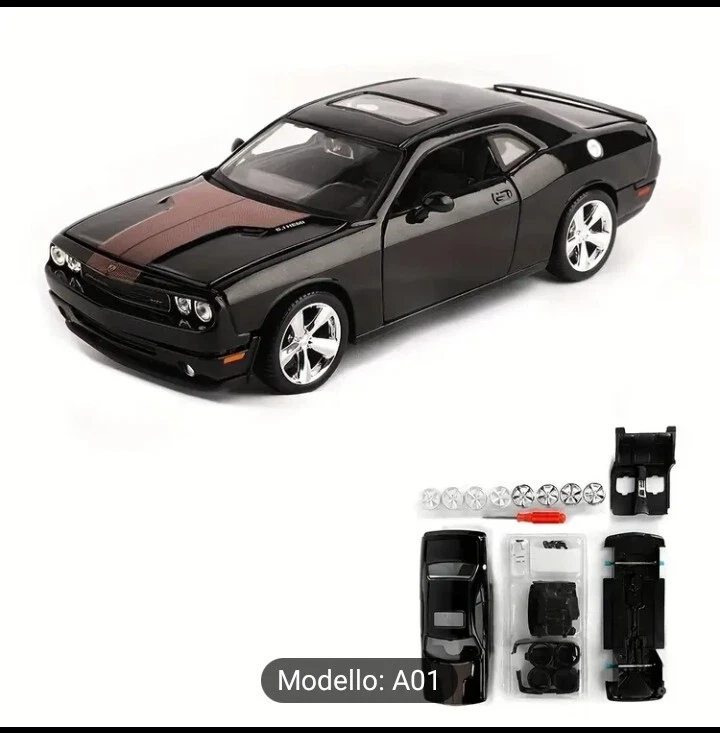 Modellino DODGE Maisto in Ferro scala 1: 24 Nero - Immagine 3 di 4
