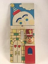 vintage Humpty Dumpty  and soldier wooden light switch cover, bright colors