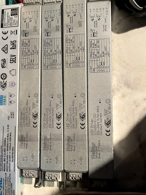 4 x Helvar Profi LED Treiber Netzteil LL1x50-E-CC Konstantstrom 50W