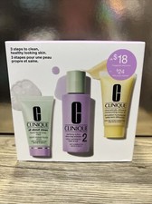 Clinique Skin School Supplies 3-Steps Cleanse  Refresh 3 Pc Set NEW