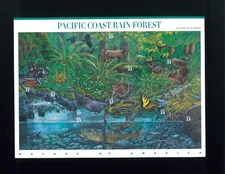 United States 33¢ Pacific Coast Rain Forest Nature Series #3378 MNH Full Sheet