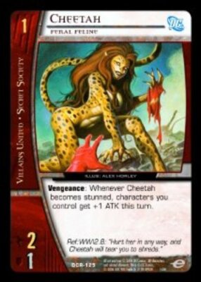 VS System: Cheetah, Feral Feline - Foil [Played] DC Infinite Crisis TCG CCG Clas