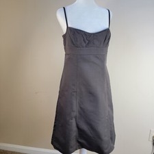 J.Crew Dress Women's Sleeveless Strappy Grey/Green Med 8 Lined A-Line