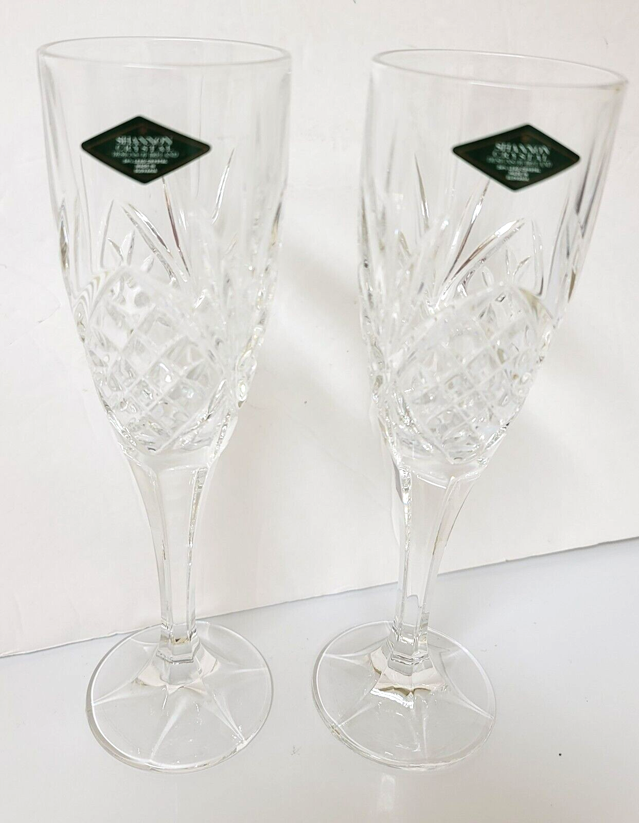 NEW 2 Shannon Crystal Dublin Champagne Flutes w tag eBay