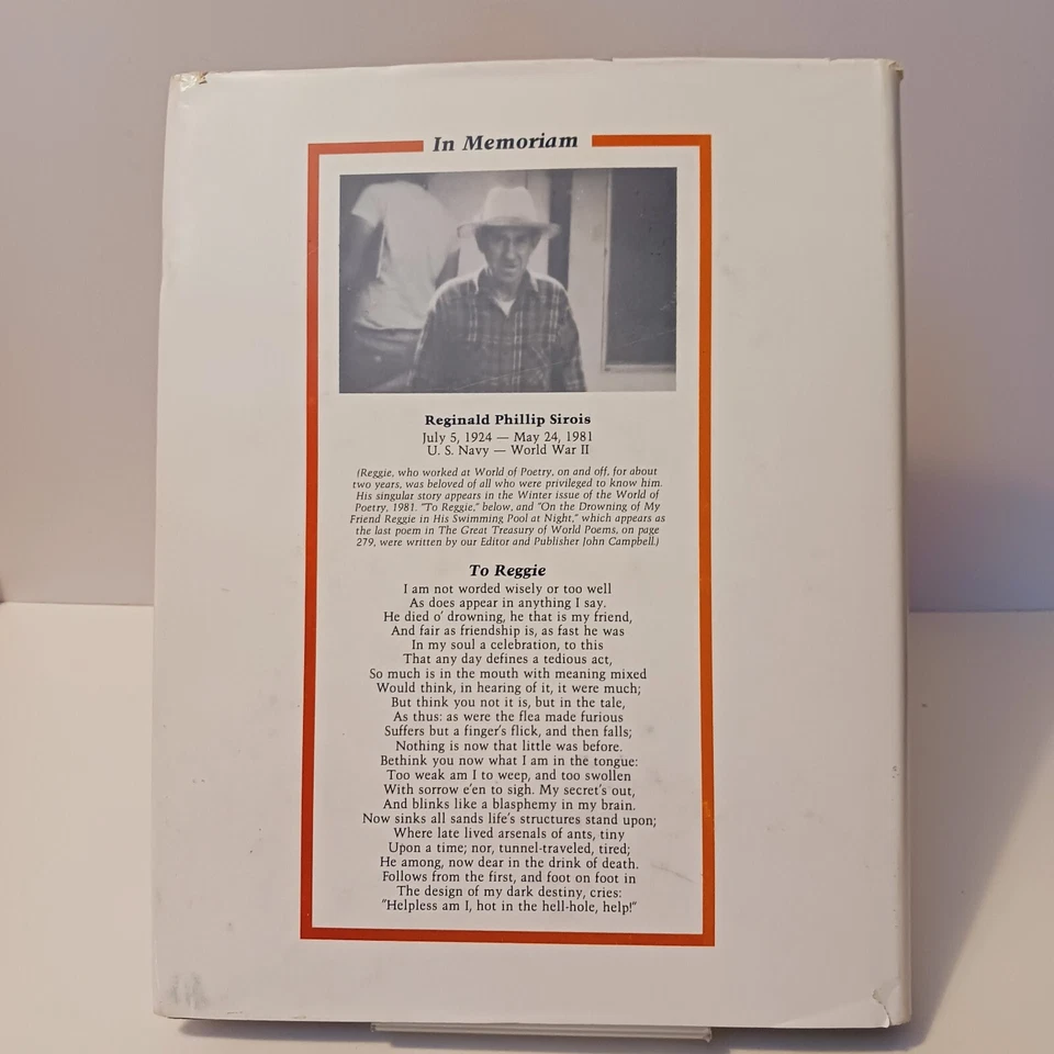 The Great Treasury Of World Poems Edited by Eddie-Lou Cole. 1981, HC with DJ - Image 2 of 4