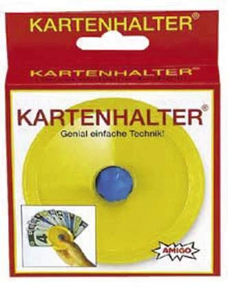 AMIGO Kartenhalter 04920 Spielkartenhalter für 30 Karten gelb Kinder Senioren