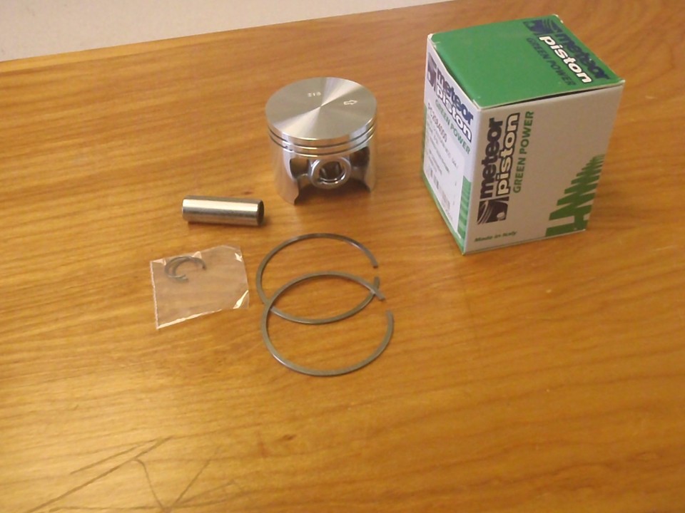 Meteor Piston Kit For Stihl 044 / MS440 Chainsaw — 50mm, 10mm Wrist Pin, Italy-Made
