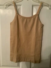 🌸Shape Wear Beige Nude Tank Top Adjustable Straps Nylon Elastane Size XL 🌸NWOT