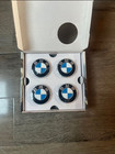 BMW Original Blue White Floating Centre Caps 56MM Set Of 4