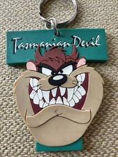 Vintage Keychain Tasmanian Devil Warner Bros 1995