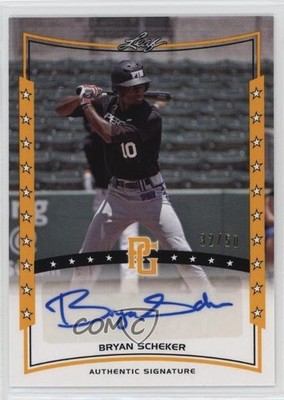2014 Leaf Perfect Game Showcase Gold 32/50 Bryan Scheker #A-BS3 Auto 03l6