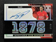 2022-23 Panini Impeccable EPL NANI 27/78 Auto Signatures Club History #CH-N