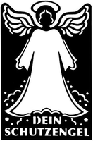 Stanzschablone, Schutzengel, 14,1Cm X 9,2Cm, Passend FüR GäNgige Stanzmaschinen
