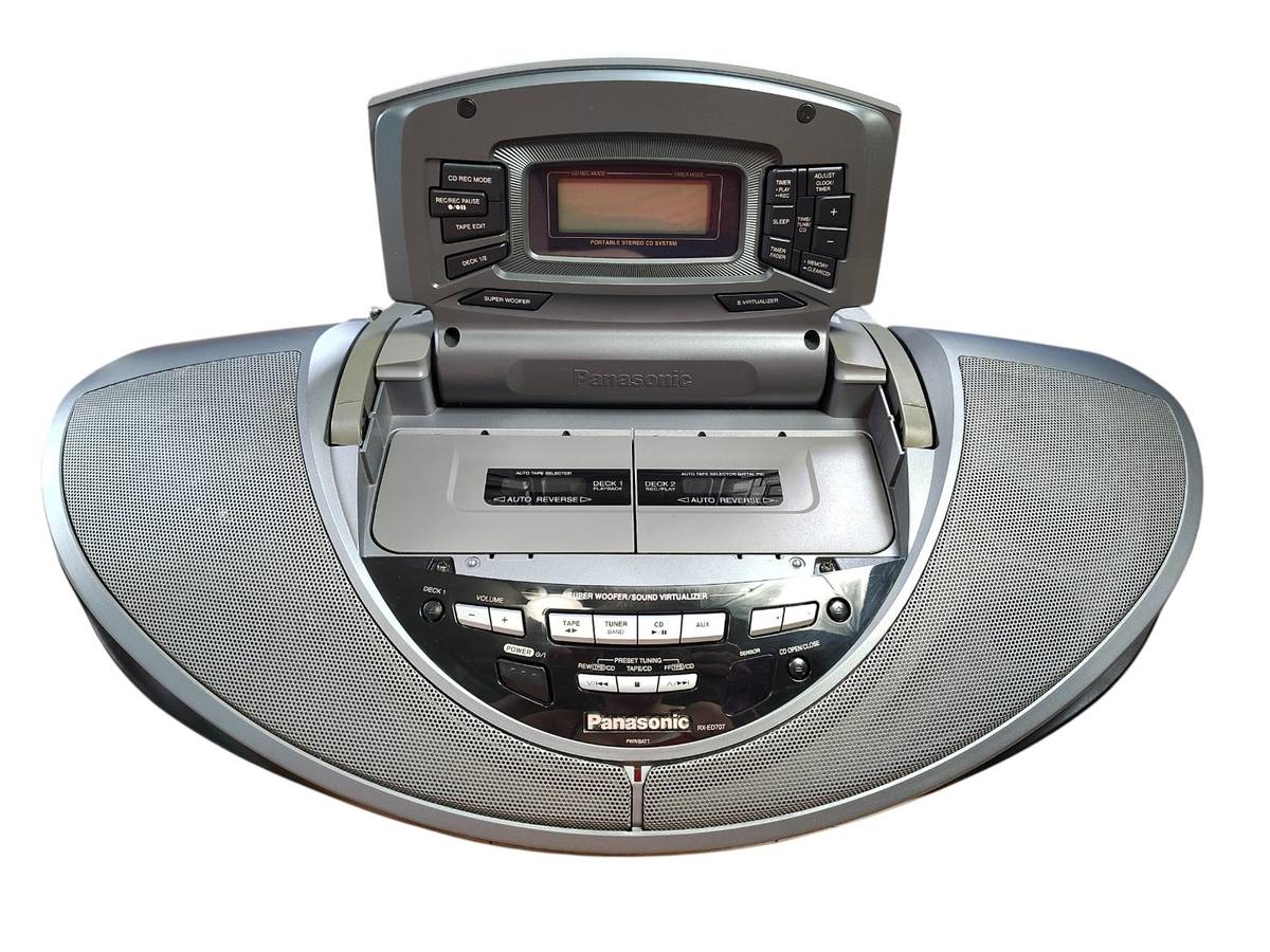 Panasonic RX-ED707 CD/Radio/Cassette Boombox for sale online | eBay